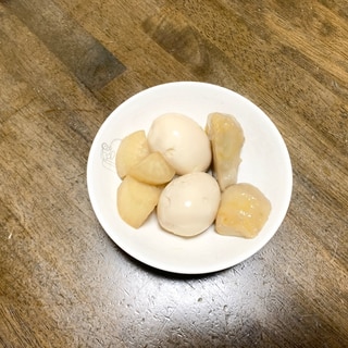 和食レシピ　里芋と大根とゆで卵の煮物